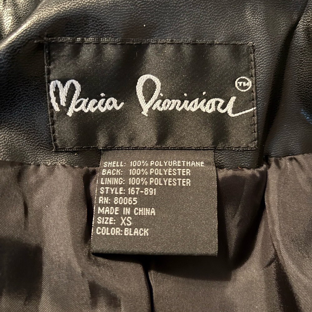 Maria Dionisiou Black Trench Coat with Sleek Finish - Picture 2 of 7